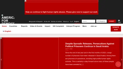 Screenshot preview of adhrb.org