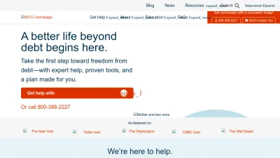 Screenshot preview of nfcc.org