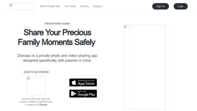 Screenshot preview of 23snaps.com
