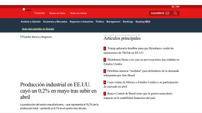 Screenshot preview of americaeconomia.com