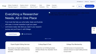 Screenshot preview of editage.com
