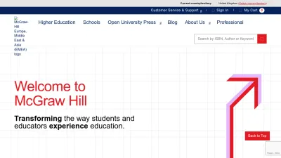 Screenshot preview of mheducation.co.uk