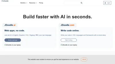 Screenshot preview of jdoodle.com