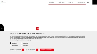 Screenshot preview of manitou.com