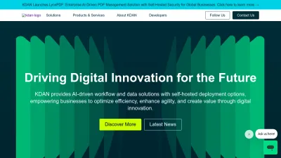 Screenshot preview of kdan.com