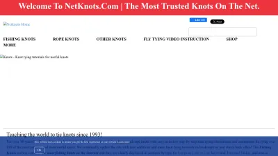Screenshot preview of netknots.com