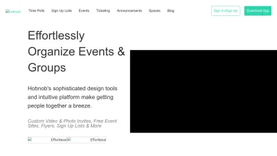 Screenshot preview of hobnob.app