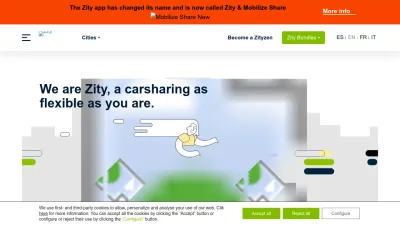 Screenshot preview of zity.eco