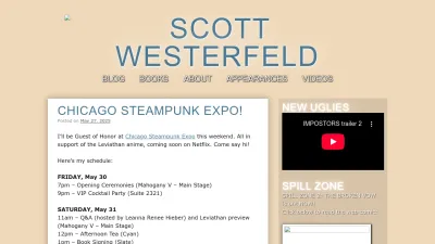 Screenshot preview of scottwesterfeld.com