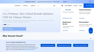 Screenshot preview of tencentcloud.com