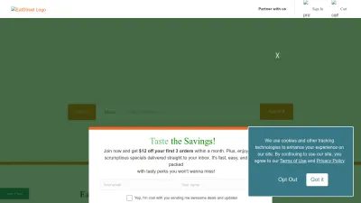 Screenshot preview of eatstreet.com