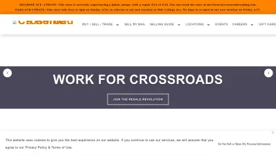 Screenshot preview of crossroadstrading.com