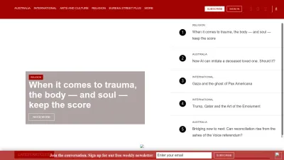 Screenshot preview of eurekastreet.com.au