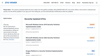 Screenshot preview of stigviewer.com