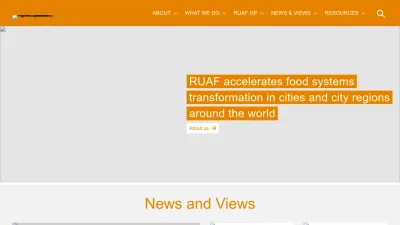 Screenshot preview of ruaf.org