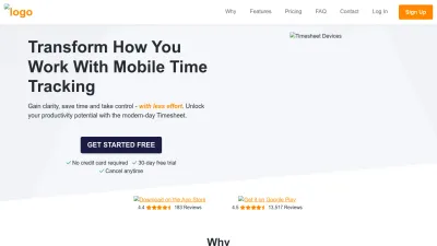 Screenshot preview of timesheet.io