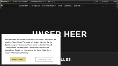 Screenshot preview of bundesheer.at