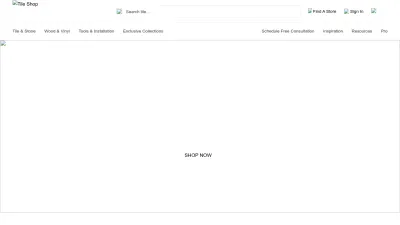 Screenshot preview of tileshop.com