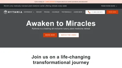 Screenshot preview of rythmia.com