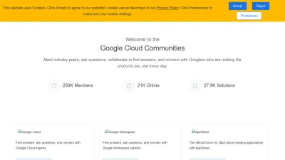 Screenshot preview of googlecloudcommunity.com
