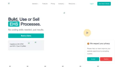 Screenshot preview of capptions.com