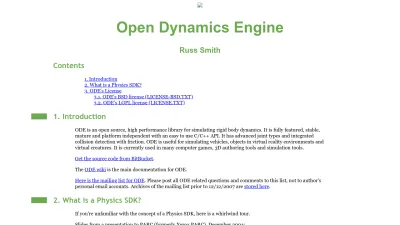 Screenshot preview of ode.org
