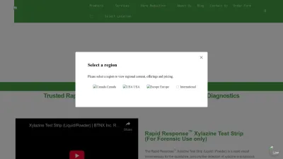 Screenshot preview of btnx.com