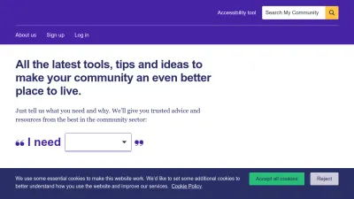 Screenshot preview of mycommunity.org.uk