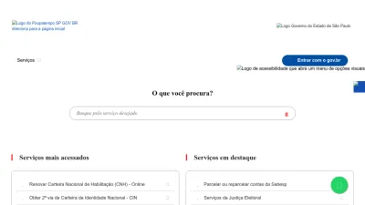 Screenshot preview of poupatempo.sp.gov.br