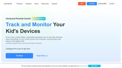 Screenshot preview of clevguard.com