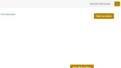 Screenshot preview of corporatecaterers.com