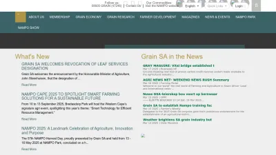 Screenshot preview of grainsa.co.za