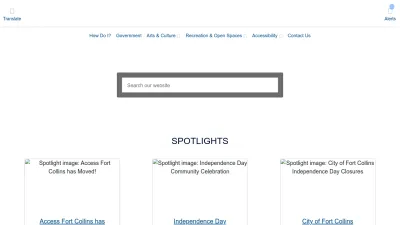 Screenshot preview of fcgov.com