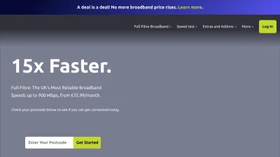Screenshot preview of countybroadband.co.uk