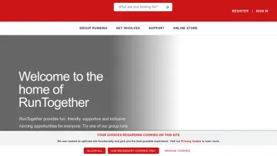 Screenshot preview of runtogether.co.uk