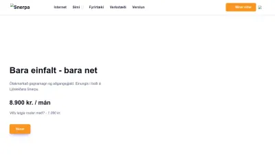 Screenshot preview of snerpa.is