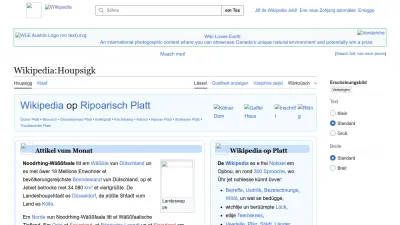 Screenshot preview of ksh.wikipedia.org