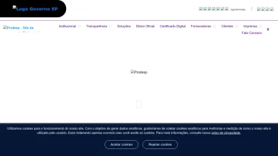 Screenshot preview of prodesp.sp.gov.br