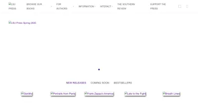 Screenshot preview of lsupress.org