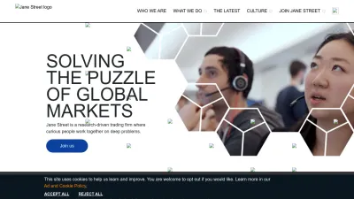 Screenshot preview of janestreet.com