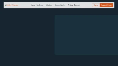 Screenshot preview of goldenvolunteer.com