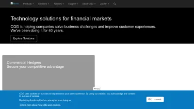 Screenshot preview of cqg.com