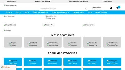 Screenshot preview of vetsupply.com.au