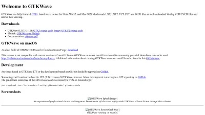 Screenshot preview of gtkwave.sourceforge.net
