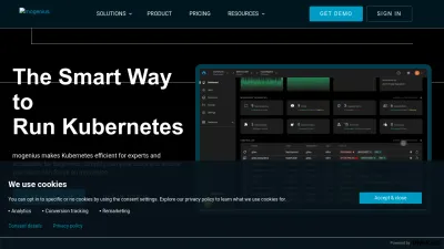 Screenshot preview of mogenius.com