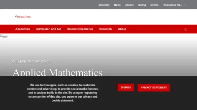 Screenshot preview of math.iit.edu