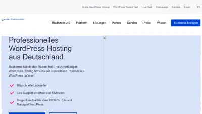 Screenshot preview of raidboxes.io