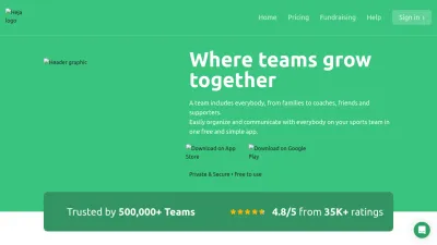 Screenshot preview of heja.io