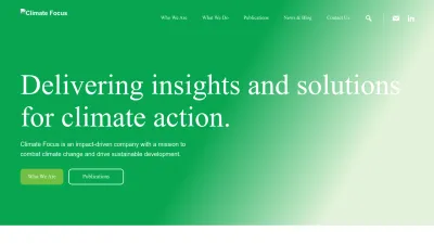 Screenshot preview of climatefocus.com