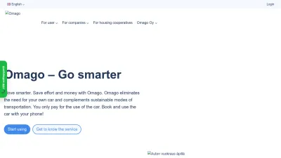 Screenshot preview of omago.fi